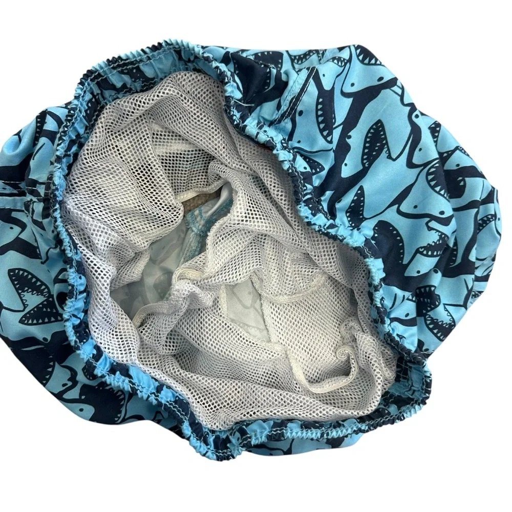 Trunks Surf‎ & Swim Co Swim Shorts Blue Sharks Youth Size XL